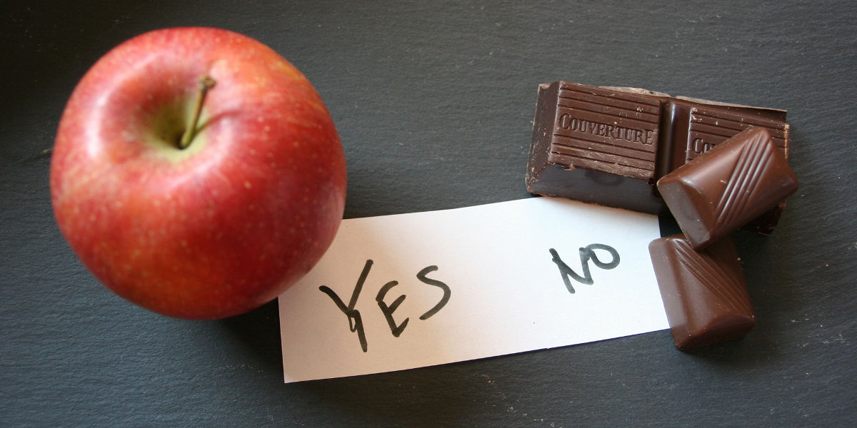 Apfel Yes! Schokolade No!
