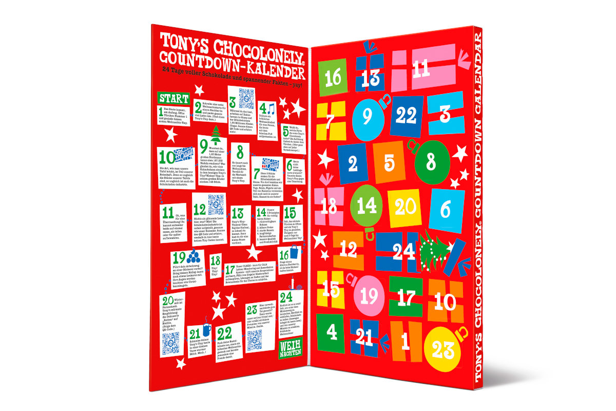 Adventskalender von Tony's Chocolonely